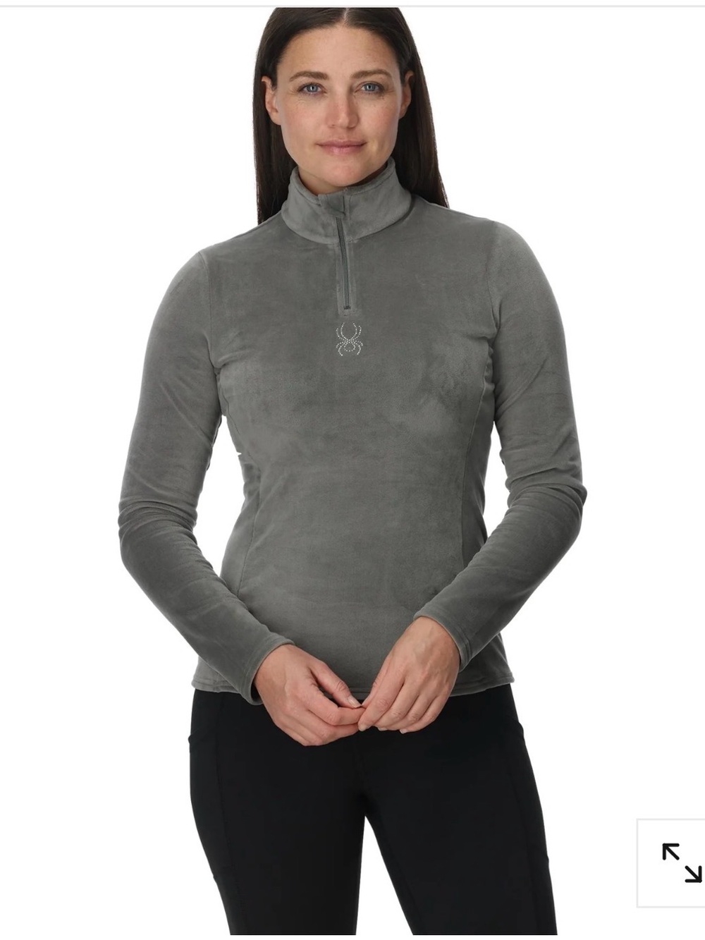 WOMEN'S SHIMMER BUG HALF ZIP T-NECK fleece pullover  - pink